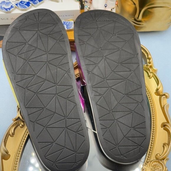 🆕 KURT GEIGER LONDON 🧿 NWOT Meena Eagle Metallic Pool Slide - Size 36 US 6 - Picture 15 of 15